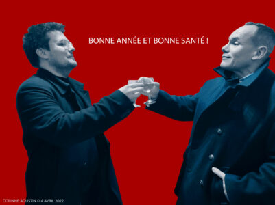 Le toast de Pierre-Yves ROUGEYRON et Philippe MIGAULT après la conférence "DE RETOUR D'UKRAINE" : 04/04/2022